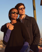 Load image into Gallery viewer, N.Peal Women's Relaxed Round Neck Cashmere Jumper Navy Blue