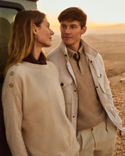 Load image into Gallery viewer, N.Peal Men's Hampton Linen Jacket Beige Brown