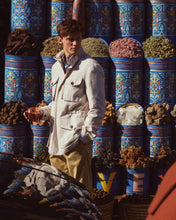 Load image into Gallery viewer, N.Peal Men's Hampton Linen Jacket Beige Brown