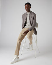 Load image into Gallery viewer, N.Peal Men's Fine Gauge Cashmere Mock Turtle Neck Jumper Fumo Grey