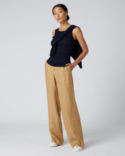 Load image into Gallery viewer, N.Peal Women's Ella Superfine Cashmere Shell Top Navy Blue