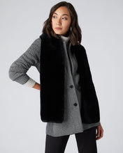 Load image into Gallery viewer, N.Peal Unisex Long Fur Scarf Dark Charcoal Grey