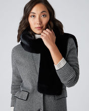 Load image into Gallery viewer, N.Peal Unisex Long Fur Scarf Dark Charcoal Grey