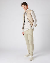 Load image into Gallery viewer, N.Peal Men's Cable Cashmere Hoodie Pebble Grey