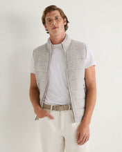Load image into Gallery viewer, N.Peal Men's Mall Cashmere Gilet Fumo Grey