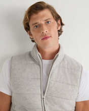Load image into Gallery viewer, N.Peal Men's Mall Cashmere Gilet Fumo Grey