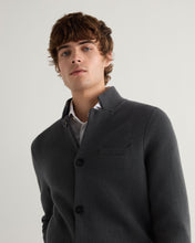 Load image into Gallery viewer, N.Peal Men's Grosvenor Milano Cashmere Jacket Anthracite Grey