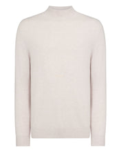 Load image into Gallery viewer, N.Peal Men's Mayfair Turtle Neck Cashmere Jumper Frost White