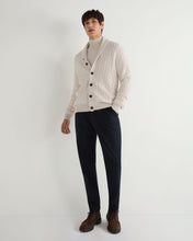Load image into Gallery viewer, N.Peal Men's Mayfair Turtle Neck Cashmere Jumper Frost White