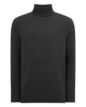 Load image into Gallery viewer, N.Peal Men's Brompton Roll Neck Cashmere Jumper Anthracite Grey