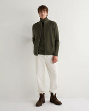 Load image into Gallery viewer, N.Peal Men's Brompton Roll Neck Cashmere Jumper Moss Green