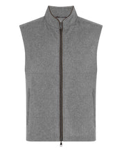 Load image into Gallery viewer, N.Peal Men's Belgravia Cashmere Gilet Grey
