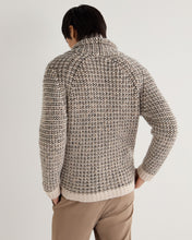 Load image into Gallery viewer, N.Peal Men's Marl Kensington Cashmere Cardigan Ecru White