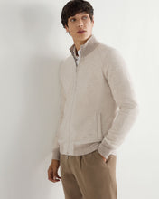 Load image into Gallery viewer, N.Peal Men's Herringbone Cashmere Jacket Sand Brown