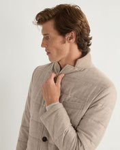 Load image into Gallery viewer, N.Peal Men's Cervina Padded Jacket Beige Brown