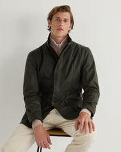 Load image into Gallery viewer, N.Peal Men's Breckenridge Wax Jacket Green