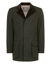 Load image into Gallery viewer, N.Peal Men's Breckenridge Wax Jacket Green