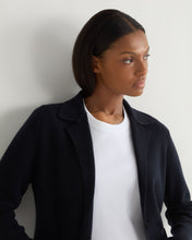 Load image into Gallery viewer, N.Peal Women's Single Breasted Cashmere Blazer Navy Blue