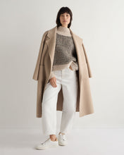 Load image into Gallery viewer, N.Peal Women's Super Chunky Rib Cashmere Jumper Ecru White