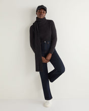 Load image into Gallery viewer, N.Peal Women's Hazel Marl Chunky Roll Neck Cashmere Jumper Granite Blue