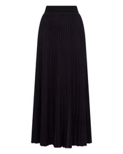Load image into Gallery viewer, N.Peal Women's Superfine Pleated Cashmere Silk Skirt Navy Blue