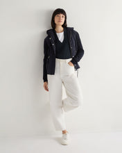 Load image into Gallery viewer, N.Peal Women's Relaxed V Neck Cashmere Jumper Grigio Blue