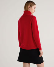 Load image into Gallery viewer, N.Peal Women's Loose Roll Neck Cashmere Jumper Riding Red