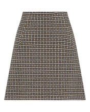 Load image into Gallery viewer, N.Peal Women's Jacquard Mini Cashmere Skirt Brown
