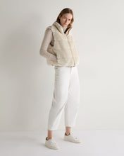 Load image into Gallery viewer, N.Peal Women's Reversible Rex Gilet Sand Brown