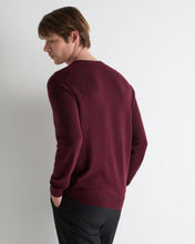 Load image into Gallery viewer, N.Peal Men's Burlington V Neck Cashmere Jumper Bordeaux Red