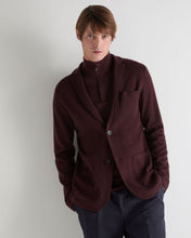 Load image into Gallery viewer, N.Peal Men's Marlborough Fine Gauge Cashmere Jacket Claret Red