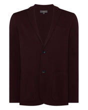 Load image into Gallery viewer, N.Peal Men's Marlborough Fine Gauge Cashmere Jacket Claret Red