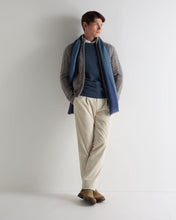 Load image into Gallery viewer, N.Peal Men's Shoreditch Round Neck Cashmere Jumper Light Denim Blue