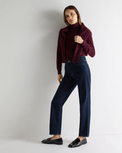 Load image into Gallery viewer, N.Peal Women's Luna Roll Neck Cashmere Jumper Bordeaux Red