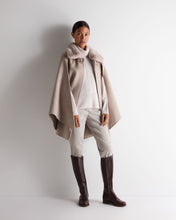 Load image into Gallery viewer, N.Peal Women's Mollie Metal Roll Neck Cashmere Jumper Frost White