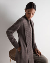 Load image into Gallery viewer, N.Peal Women's Abbey Cashmere Cardigan Otter Brown
