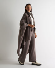 Load image into Gallery viewer, N.Peal Women's Honeycomb Full Zip Cashmere Jumper With Fur Trim Otter Brown