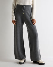 Load image into Gallery viewer, N.Peal Women's Honeycomb Knit Cashmere Trouser Elephant Grey