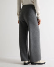 Load image into Gallery viewer, N.Peal Women's Honeycomb Knit Cashmere Trouser Elephant Grey