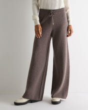 Load image into Gallery viewer, N.Peal Women's Honeycomb Knit Cashmere Trouser Otter Brown