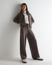 Load image into Gallery viewer, N.Peal Women's Honeycomb Knit Cashmere Trouser Otter Brown