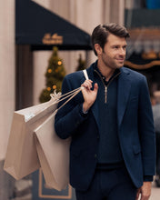 Load image into Gallery viewer, N.Peal Men's Amalfi Ultra Soft Jacket Navy Blue