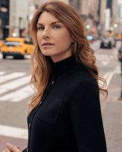 Load image into Gallery viewer, N.Peal Women's Ruffle Collar Cashmere Jacket Black