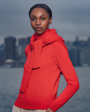 Load image into Gallery viewer, N.Peal Women's Luna Roll Neck Cashmere Jumper Riding Red