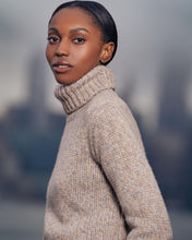 Load image into Gallery viewer, N.Peal Women's Hazel Marl Chunky Roll Neck Cashmere Jumper Marble Marl
