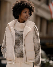 Load image into Gallery viewer, N.Peal Women's Reversible Rex Gilet Sand Brown