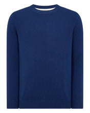 Load image into Gallery viewer, N.Peal Men's Shoreditch Round Neck Cashmere Jumper French Blue