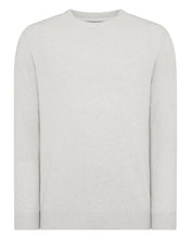 Load image into Gallery viewer, N.Peal Men's Shoreditch Round Neck Cashmere Jumper Pebble Grey