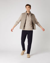 Load image into Gallery viewer, N.Peal Men's Relaxed Polo Cashmere Shirt Oatmeal Brown
