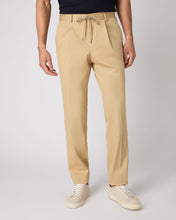 Load image into Gallery viewer, Men's Sorrento Cotton Cashmere Drawstring Trouser Sand Brown